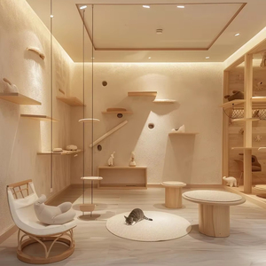 เฟอร์นิเจอร์ร้านเสริมสวยสุนัขสุดหรู พร้อมการออกแบบตกแต่งภายใน บริการออกแบบร้านขายสัตว์เลี้ยงมืออาชีพ ตั้งแต่การออกแบบจนถึงการผลิต - Product Image 1