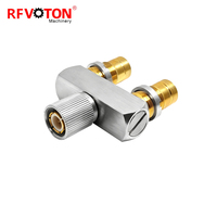 Adaptateur de type T .6/5.6 75 Ohm pour système de distribution vidéo à 3 voies, installation de système de distribution, connecteur coaxial RF