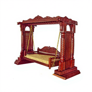 Columpio de Madera Tallada de la India, Jhoola, Diseño para Bodas, Ligero, Hecho a Mano, con Color y Tamaño Personalizados para Decoración, EE. UU. - Product Image 1
