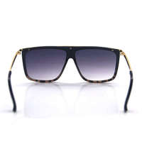 Lunettes de soleil de marque Viper Fashion, surdimensionnées, à visière carrée, noires, en polycarbonate, monobloc, confortables