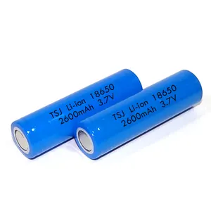 Hotsale 3.7V batteria 18650 agli ioni di litio 2600mAh INR batteria ricaricabile ai polimeri di litio lifepo4