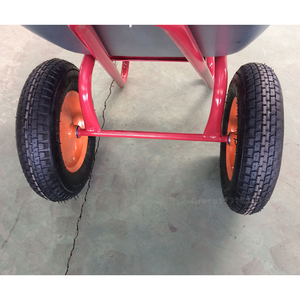 Groothandel Power Gegalvaniseerde Tweewielige Kruiwagen 100l Watercapaciteit Slingeren Kruiwagen Dubbele Wielen Handtrolleys Wb7613 - Product Image 5