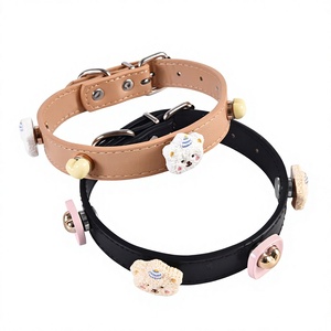 <span class=keywords><strong>Collier</strong></span> en cuir créatif <span class=keywords><strong>pour</strong></span> <span class=keywords><strong>chien</strong></span> avec laisse <span class=keywords><strong>anti</strong></span>-collision et bijoux en forme d'ours de dessin animé mignon à faire soi-même - Product Image 3