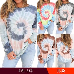 <span class=keywords><strong>Felpa</strong></span> Invernale <span class=keywords><strong>Corta</strong></span> <span class=keywords><strong>Oversize</strong></span> da Donna, Streetwear Personalizzabile con Tintura Tie-Dye, Ecologica in Pile, Casual - Product Image 2