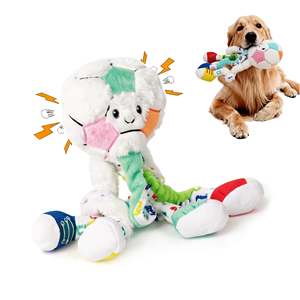 <span class=keywords><strong>FIFA</strong></span> ของเล่นฟุตบอลสัตว์เลี้ยงที่ได้รับใบอนุญาตมาอย่างเป็นทางการมินิ/เมกะฟุตบอลน่ารักกอดปลาหมึกตุ๊กตานุ่มสุนัขของเล่นเคี้ยว - Product Image 1