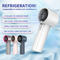 Ventilateur portable mini rechargeable par USB, batterie 4000 mAh, faible bruit, ventilateur à main