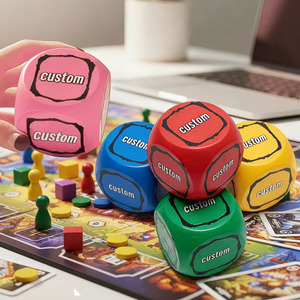 <span class=keywords><strong>Dés</strong></span> en mousse EVA personnalisés de haute qualité, écologiques, grands, polyédriques, jouets souples <span class=keywords><strong>avec</strong></span> logo - Product Image 5