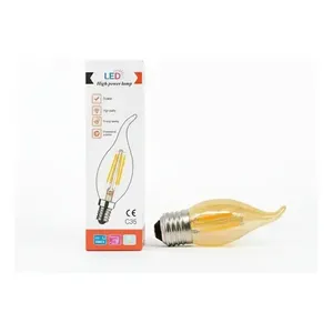 Pack de 6 ampoules LED effet flamme 4W 2700K, éclairage vintage - Product Image 4