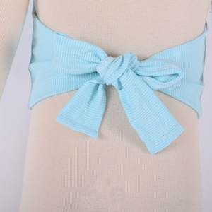 FM Wholesale Nouveau style, Meilleure vente : Hauts à bretelles style crop top à nouer au dos pour bébé et tout-petit - Product Image 6