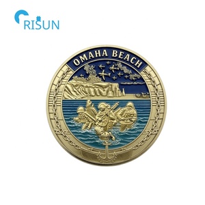 Monedas Conmemorativas Personalizadas del Día D de la Segunda Guerra Mundial, Desembarco en Normandía, Aniversario de Veteranos, Moneda de Desafío del Día D Personalizada - Product Image 4