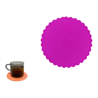 Dessous de verre carré simple personnalisé OEM Cadeau rond isolé en silicone Dessous de verre promotionnels pour la maison Dessous de verre pour bar