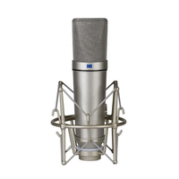Microphone à condensateur à diaphragme de bureau de Studio professionnel 34mm support XLR antichoc en direct pour l'enregistrement
