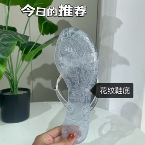 Sandales légères à bout ouvert avec rivets, style européen et américain, pour femmes, idéales pour l'été, en gelée, vente en gros, commerce extérieur - Product Image 4