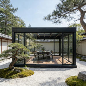 पर्यावरण के अनुकूल एल्यूमीनियम मिश्र धातु मोटर चालित बायोक्लिमिटिक लाउवेरड पर्गोला सजावटी स्क्रीन-वाटरप्रूफ सनशेड विंडप्रूफ आउटडोर - Product Image 2