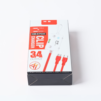 Boîtes en carton ondulé personnalisées de haute qualité avec laminage mat et gaufrage, emballage recyclable pour chargeurs et appareils électroniques