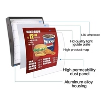 Menu suspendu pour restauration rapide, affichage de menu LED étanche, mise à jour des prix à distance, lisible en plein soleil pour les cafés drive-thru, les centres commerciaux, les cours