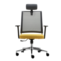 Chaise de bureau exécutive moderne ergonomique réglable HongJi GW-A02 avec base en aluminium