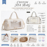 Sac à dos Ita personnalisé transparent Kawaii Anime pour épingles, imperméable, grande capacité, sac à main pour femme, fournisseur en gros