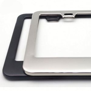 Custom Matte Aluminum License <b>Frame</b> With Screw Caps, Black Car Licenses Plate Covers Holders for Us Vehicles - Product Image 4