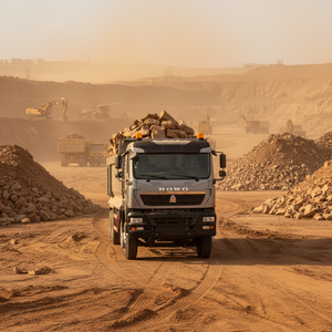 Prix d'usine SINOTRUK HOWOTX Camion benne 8x4 380HP 12 roues Moteur Weichai 30CBM Camion benne lourd pour la construction et l'exploitation minière - Product Image 1
