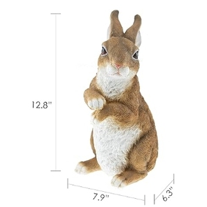 Resina coniglio giardino statua per decorazione esterna resina artigianale - Product Image 2
