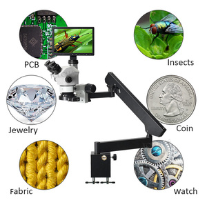 LHISM2 다기능 3.5X-50X 줌 현미경 관절 팔 삼안 의료 실습 현미경 (10 인치 모니터 포함) - Product Image 6