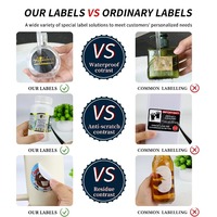Autocollants de bienvenue personnalisés pour plats à emporter, rouleaux d'étiquettes alimentaires en vinyle adhésif pour chocolat, aliments pour animaux, biscuits, emballages de sandwichs