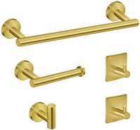 Sondoly Support mural en acier inoxydable - Comprend un porte-serviettes pour les mains, kit d'accessoires de salle de bain
