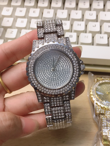 De alta calidad de las mujeres de lujo reloj de diamantes Venta caliente de acero inoxidable banda de reloj de pulsera de moda - Product Image 4