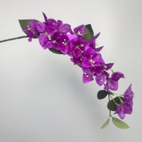 Bougainvilliers artificiels en soie, fleurs artificielles pour mariage, Saint-Valentin, décoration d'arche extérieure de style européen faite à la main