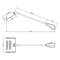 Lampe d'exposition LED 12W 1300LM à faisceau large pour stand de salon professionnel, éclairage de signalisation de magasin, boîtier en aluminium et ABS