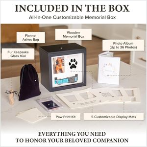 Urna de madera económica al por mayor para perros, caja de recuerdo para gatos con ranura para colgar en el <span class=keywords><strong>collar</strong></span>, caja de recuerdo para cremación de mascotas, regalo conmemorativo - Product Image 4
