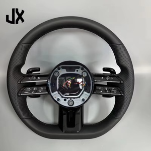 Volante de cuero automático para <span class=keywords><strong>Mercedes</strong></span>-<span class=keywords><strong>Benz</strong></span> clase W204 W205 AMG W212 W213 W447 W463 GLC GLA C63 E63 S63 - Product Image 1