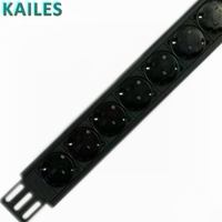 KAILES (KLS) Série K44I Prise monophasée 32A 12 ports standard allemand 200-240VAC Distribution d'alimentation verticale OEM/ODM d'usine