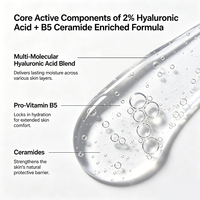 Sérum hydratant anti-âge au collagène avec 2% d'acide hyaluronique + vitamine B5 ultra-pur végétalien pour le visage et le cou (pour les rides) - Marque OEM