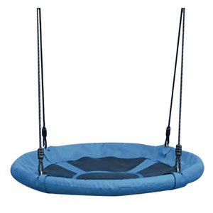 Round Tree <b>Swing</b> Outdoor Kids Seesaw Seat Textilene Fabric Alloy <b>Frame</b> Adjustable Height <b>for</b> Garden Playground - Product Image 3
