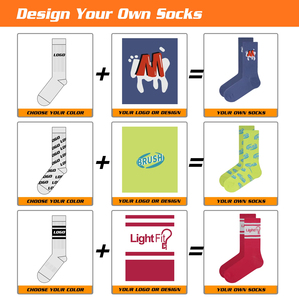 Chaussettes de course personnalisables en coton, chaussettes de sport unisexes pour hommes, chaussettes mi-mollet, broderie personnalisée avec logo sur mesure - Product Image 3