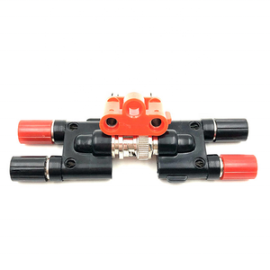 ปลั๊กต่อสายเคเบิลตัวผู้ลำโพงทองเหลืองชุบทอง2ทางปลั๊กกล้วย4มม. สำหรับการเชื่อมต่อพลังงานเสียง - Product Image 5