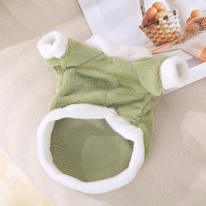 Pet Warm <b>Clothes</b> For <b>Cats</b> And Dogs Solid Color Plush Coat Cute Design Small Dog Winter Jacket - Product Image 4