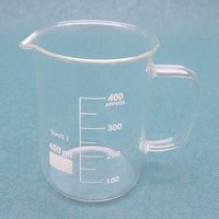 Gobelet en verre Borosilicate de laboratoire de haute qualité 100ml avec poignée