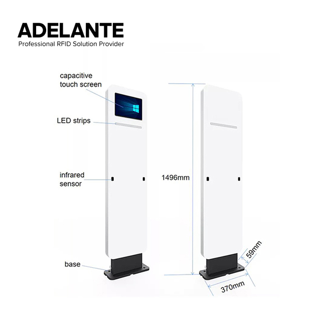 RFID UHF 860-960 MHZ Access Control Anti-theft Alarm System Gate for Store Warehouse Inventory Management