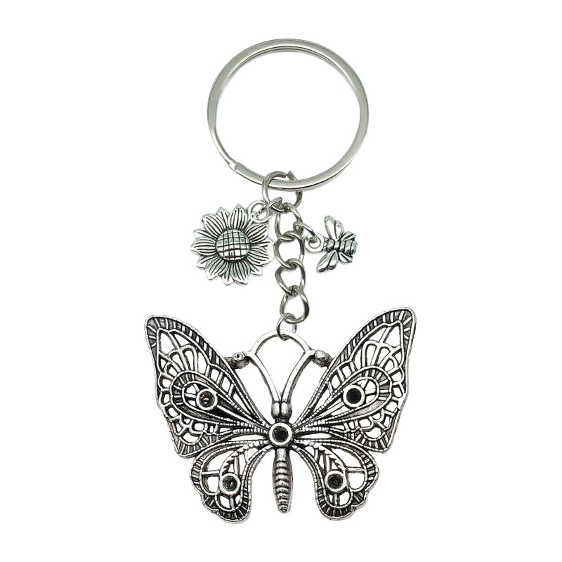 Er545 - Farfalla antica in argento traforato - 9*4.8cm - 11.6g