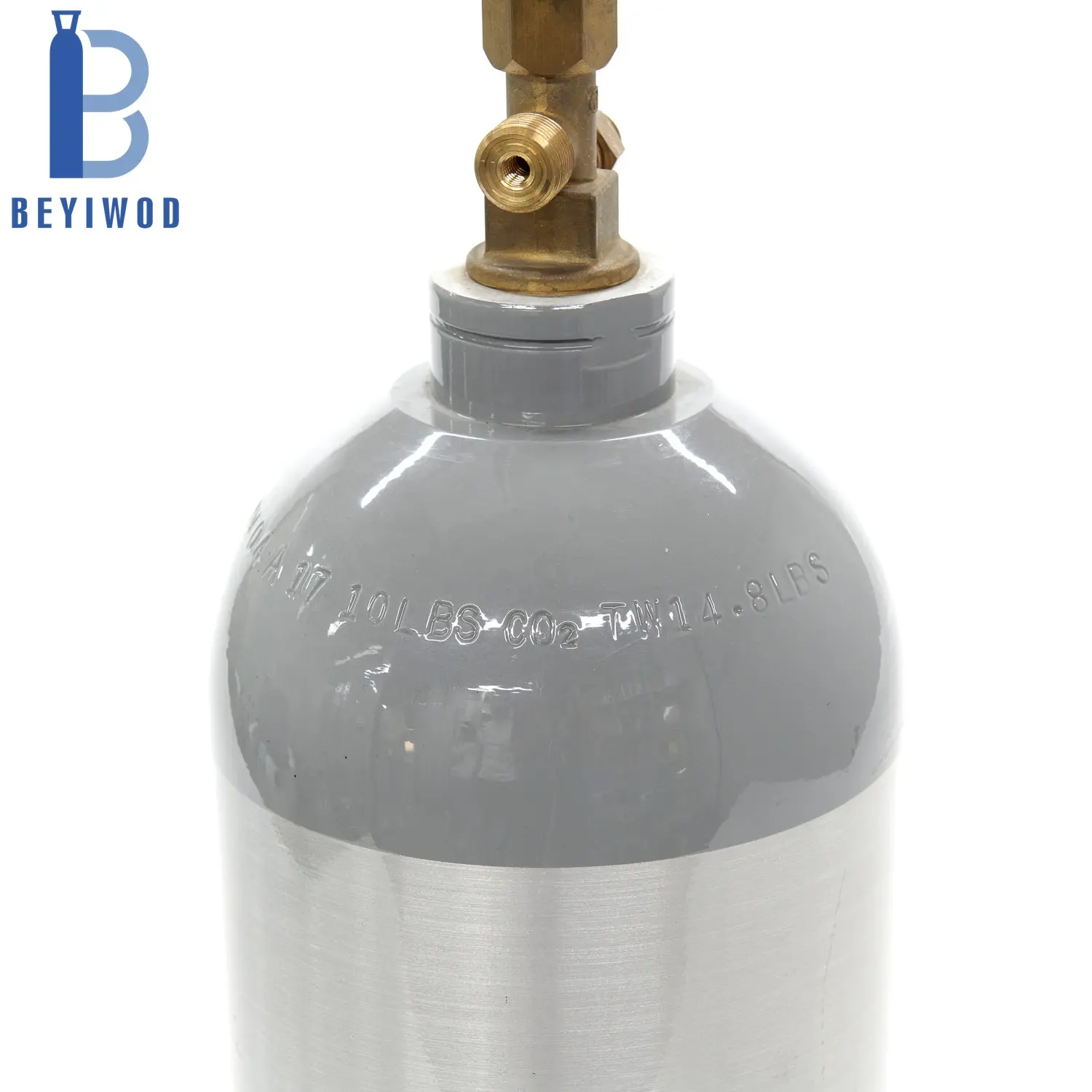 DOT3AL ISO7866 2.5lb 5lb 10lb 20lb Refillable Aluminum Co2 Gas Cylinder for Beverage Aquarium