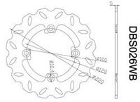 Pour KAWASAKI Z1000 ZX6R ZX10R Ninja ER6N ER6F Z750 Z750S VERSYS650 Dominator Moto Flottant Disque De Frein Arrière Rotor