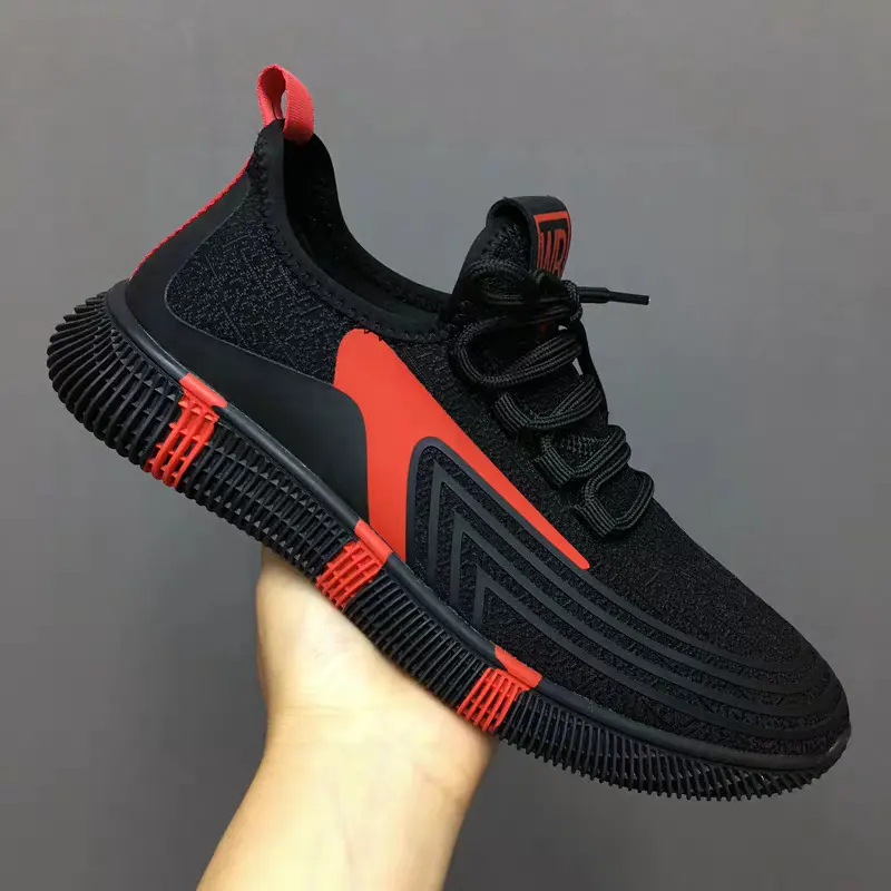 YATAI 2020 new men's shoes summer breathable flying knit casual sports shoes for men