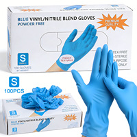 Vente en gros de gants jetables pour l'art des ongles |   100 pièces de gants synthétiques en nitrile PVC avec des caractéristiques anti-taches et respectueuses de la peau