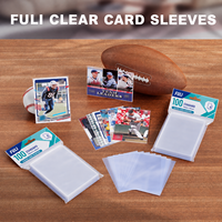 Lot de 100 protège-cartes premium pour cartes de sport, baseball, jeux et TCG, 65x90mm, type Penny