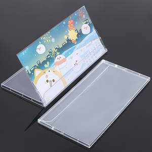 SUNSHING 262x132x8mm PS GPPS Stand Up Photo Sign Menu Display Stands Landscape Monthly Desktop Calendar for Office and Home - Product Image 2