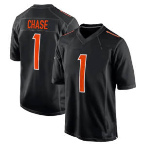 2026 Nieuwe Cincinnati 9 Joe Burrow 1 Ja'Marr Chase 2 McPherson 5 Higgins 85 Tee Higgins Game Limited Gestikte American Football - Product Image 4