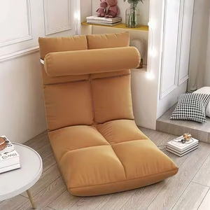 现代设计可调节折叠布艺沙发椅，豪华落地躺椅，适合卧室使用 - Product Image 3